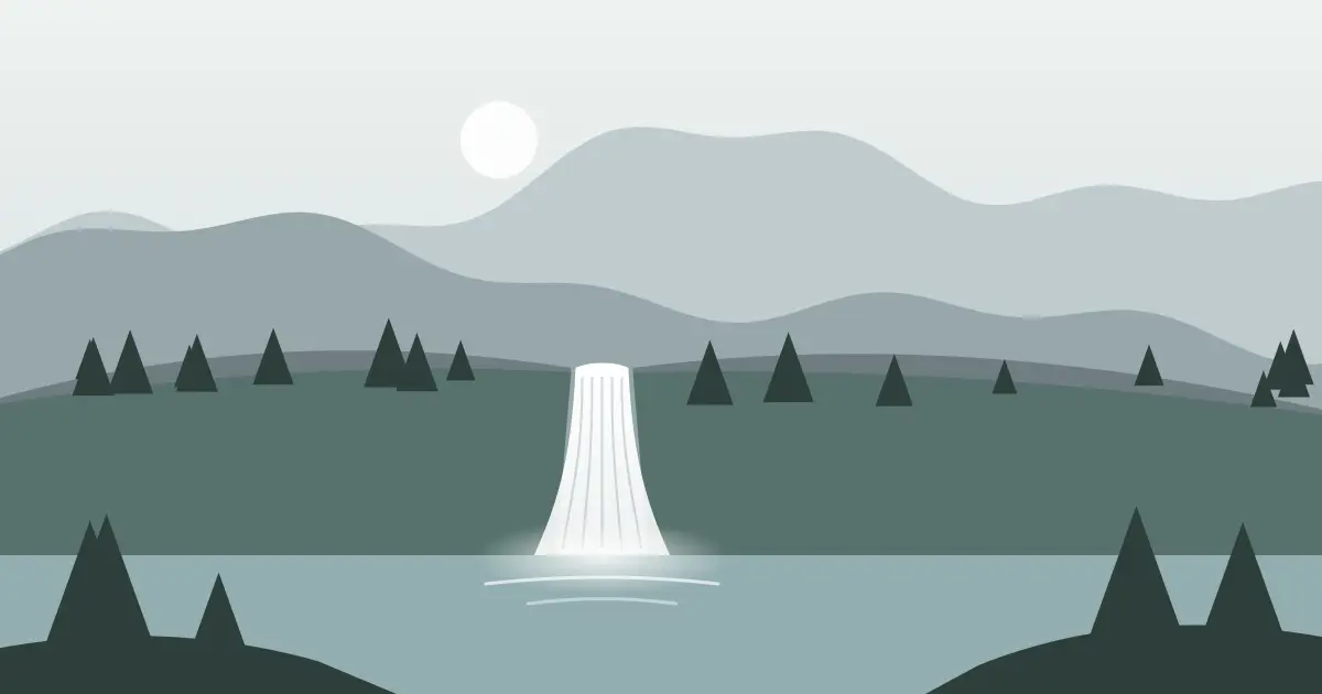 Illustrated featured image for Tallapoosa Falls (historical) in Elmore County, Alabama