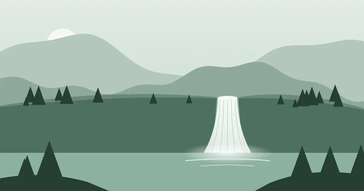 Illustrated featured image for Upper Falls in Bethel County, Alaska