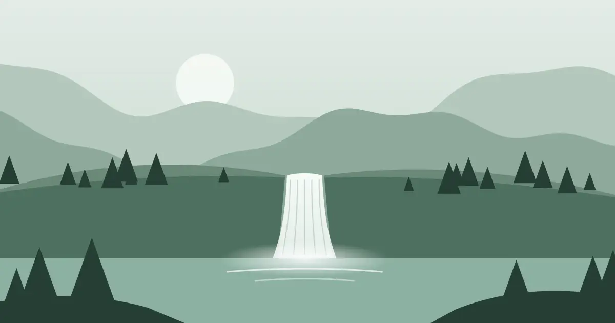 Illustrated featured image for Silver Salmon Falls in Prince of Wales-Hyder (CA) County, Alaska
