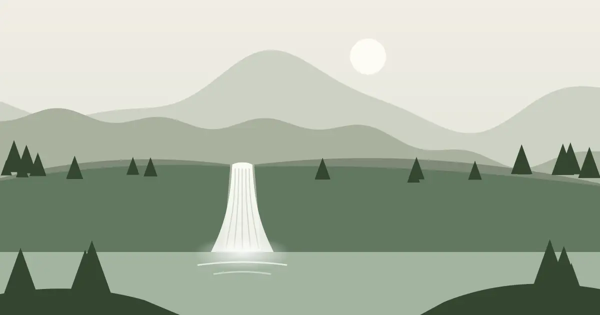 Illustrated featured image for Tikchik Falls in Dillingham County, Alaska