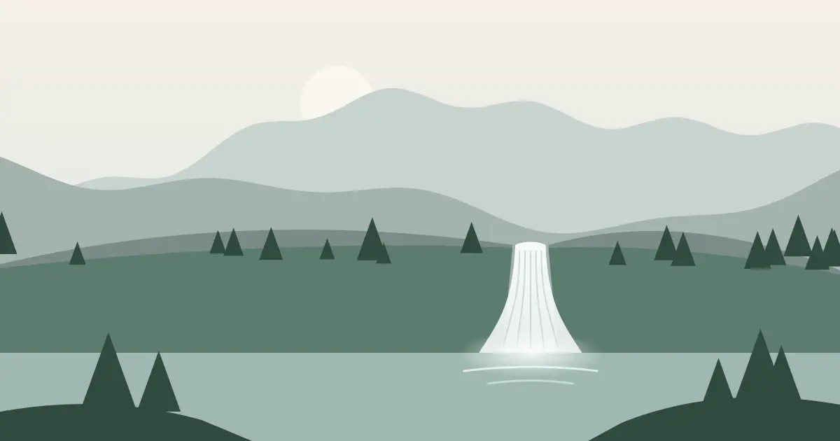 Illustrated featured image for Beaver Falls in Ketchikan Gateway County, Alaska