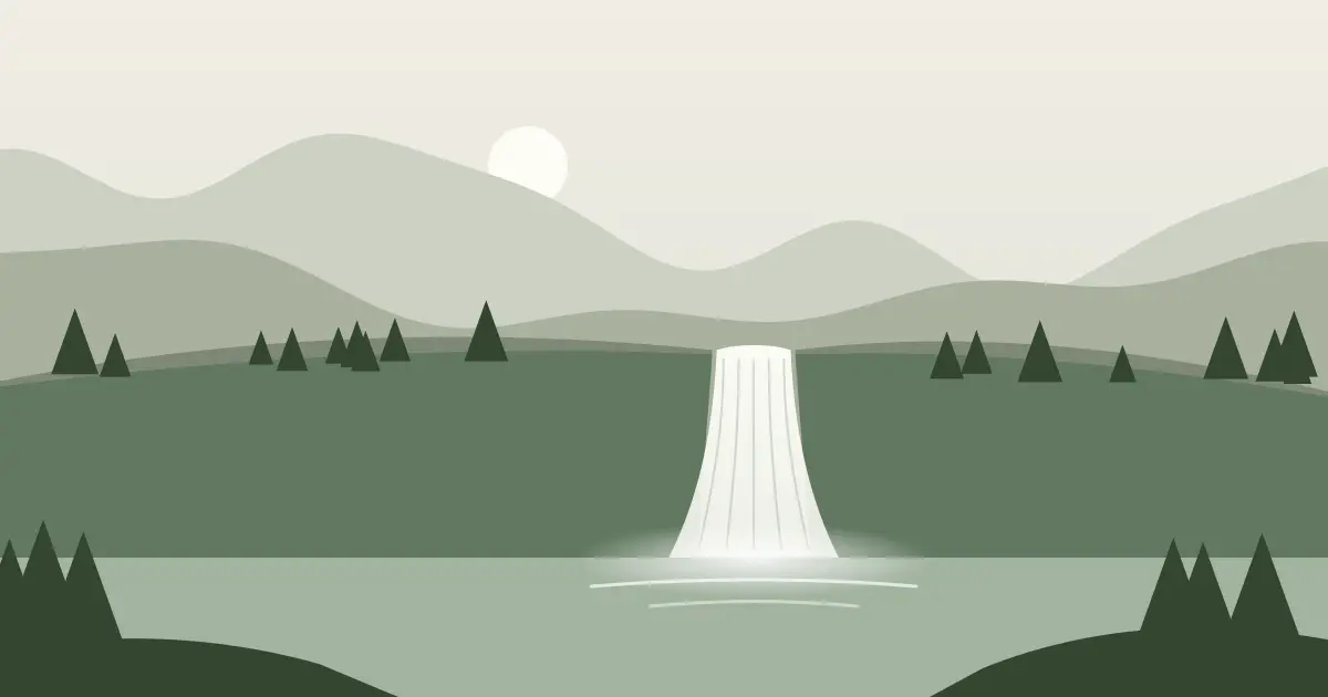 Illustrated featured image for Chitistone Falls in Copper River County, Alaska