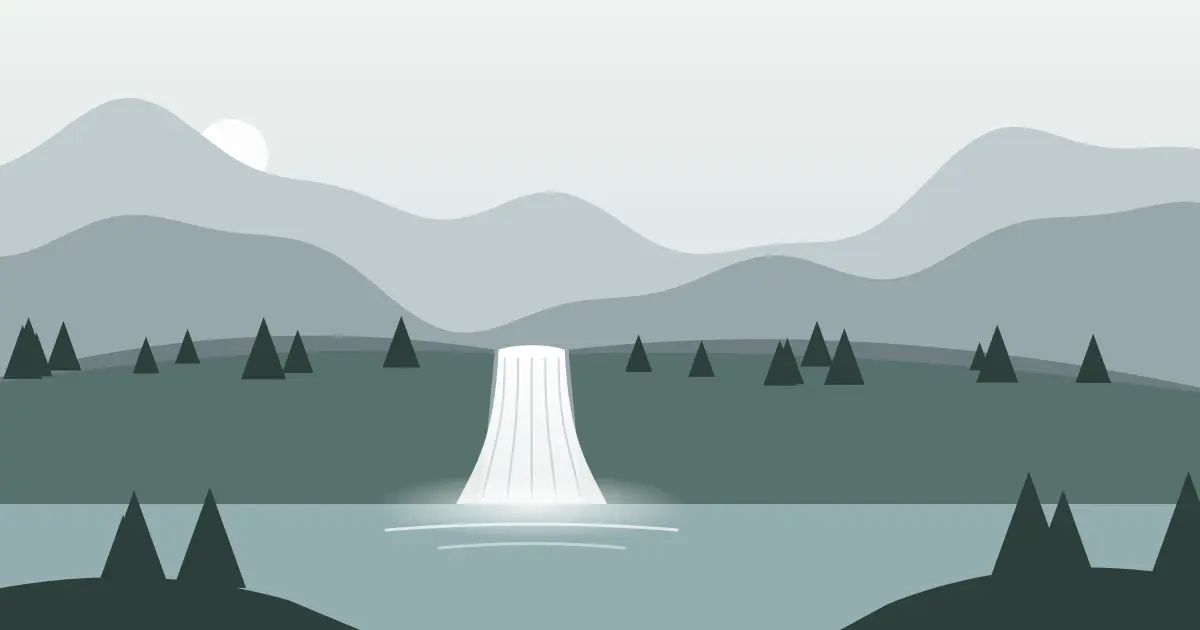 Illustrated featured image for The Falls in Southeast Fairbanks (CA) County, Alaska