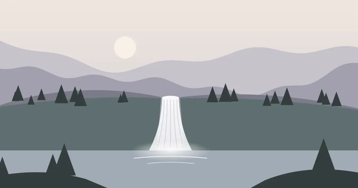 Illustrated featured image for The Falls in Yavapai County, Arizona