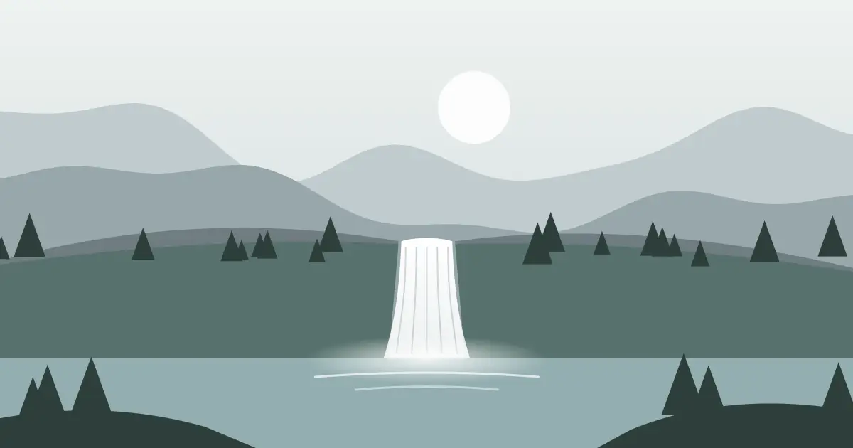 Illustrated featured image for Hidden Falls in Placer County, California