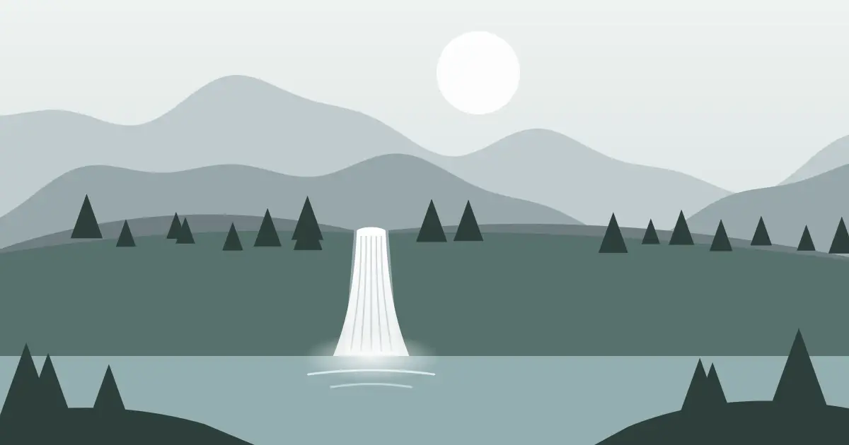 Illustrated featured image for Pepperwood Falls in Humboldt County, California