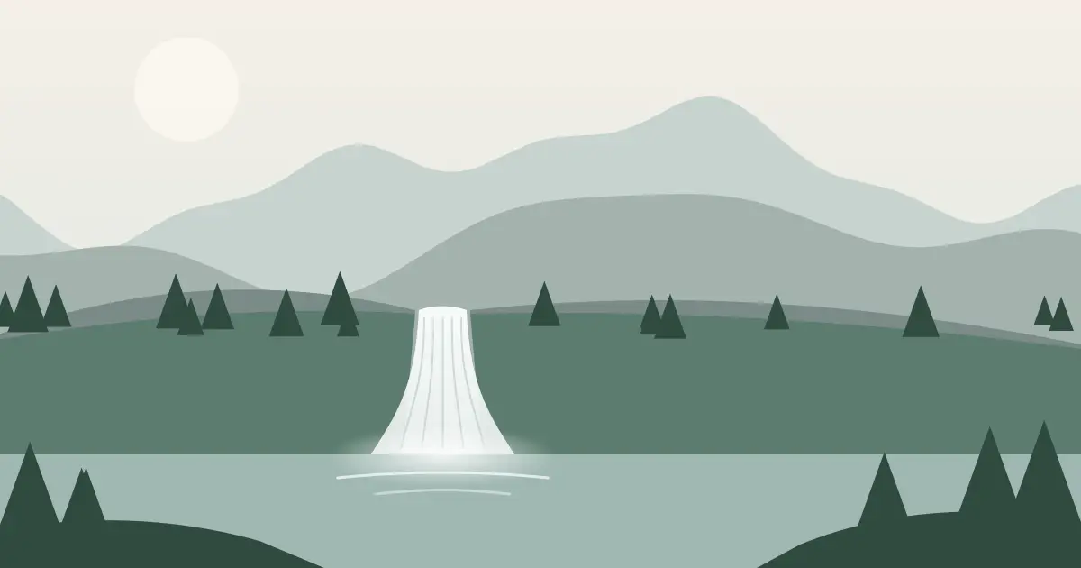 Illustrated featured image for The Falls in Sutter County, California