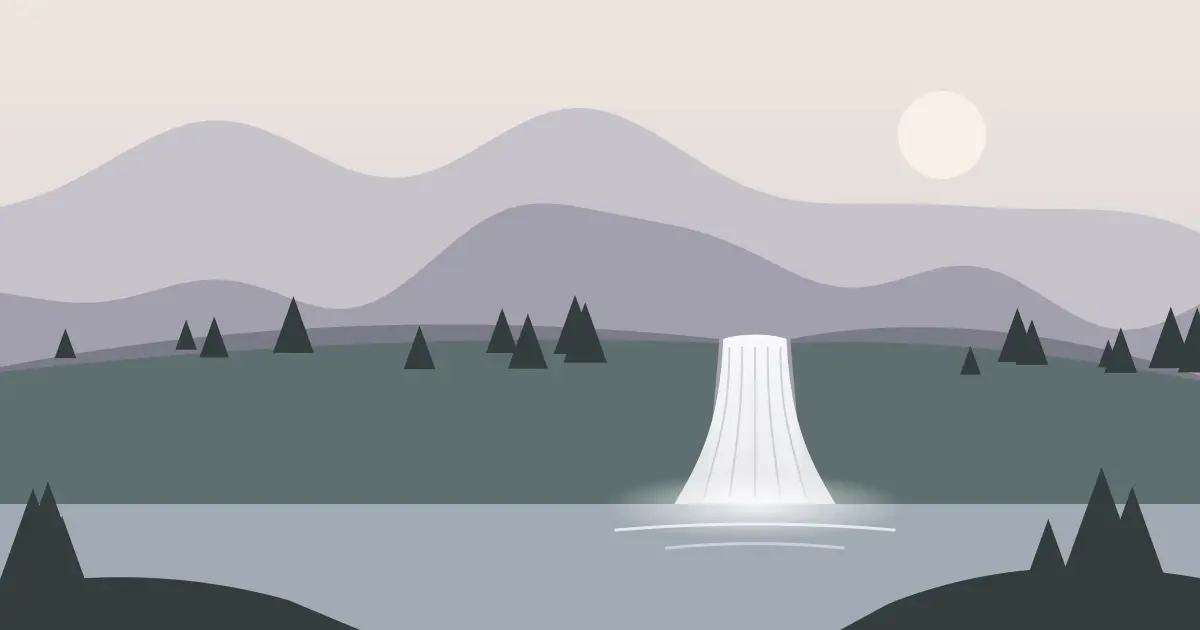 Illustrated featured image for Agnes Vaille Falls in Chaffee County, Colorado