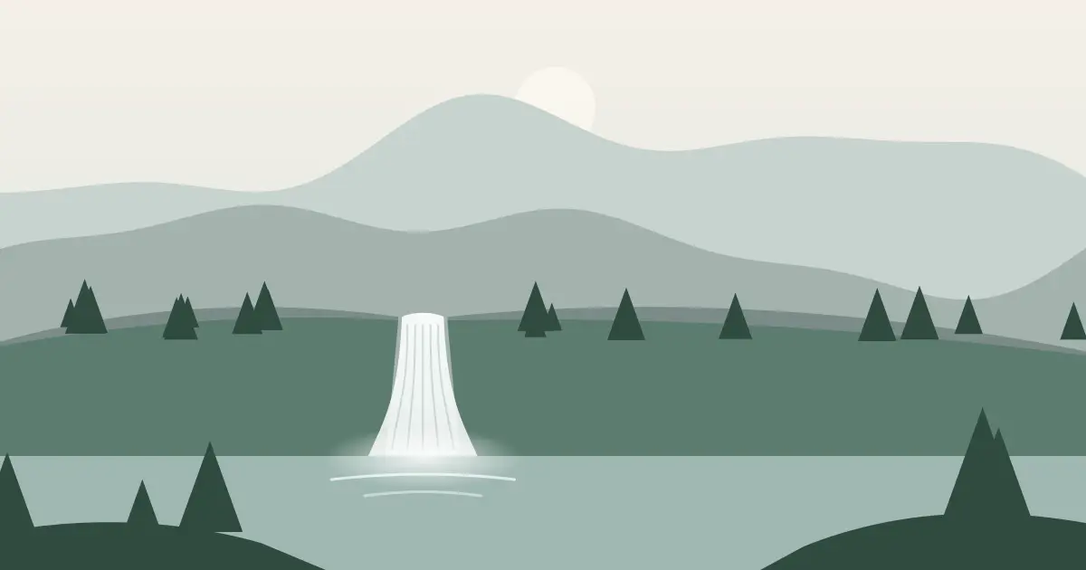 Illustrated featured image for Smith Falls in Boundary County, Idaho
