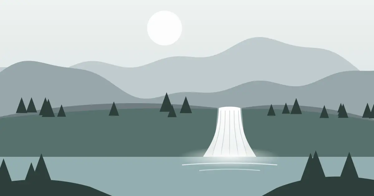 Illustrated featured image for Hazard Falls in Idaho County, Idaho