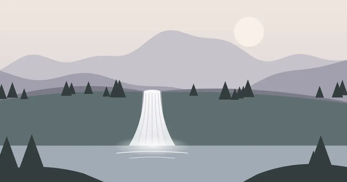 Illustrated featured image for Crane Falls (historical) in Elmore County, Idaho