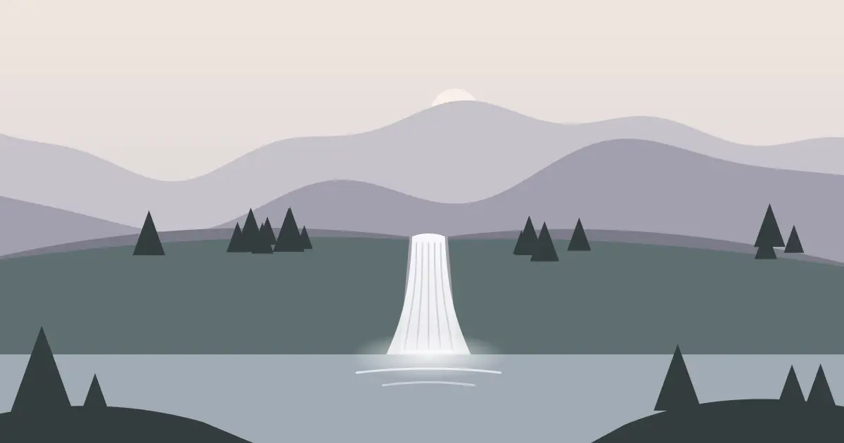 Illustrated featured image for The Falls in Owyhee County, Idaho