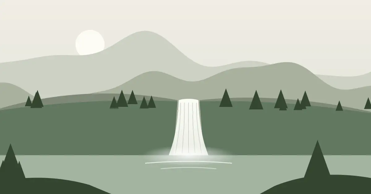 Illustrated featured image for Salmon Falls in Idaho County, Idaho