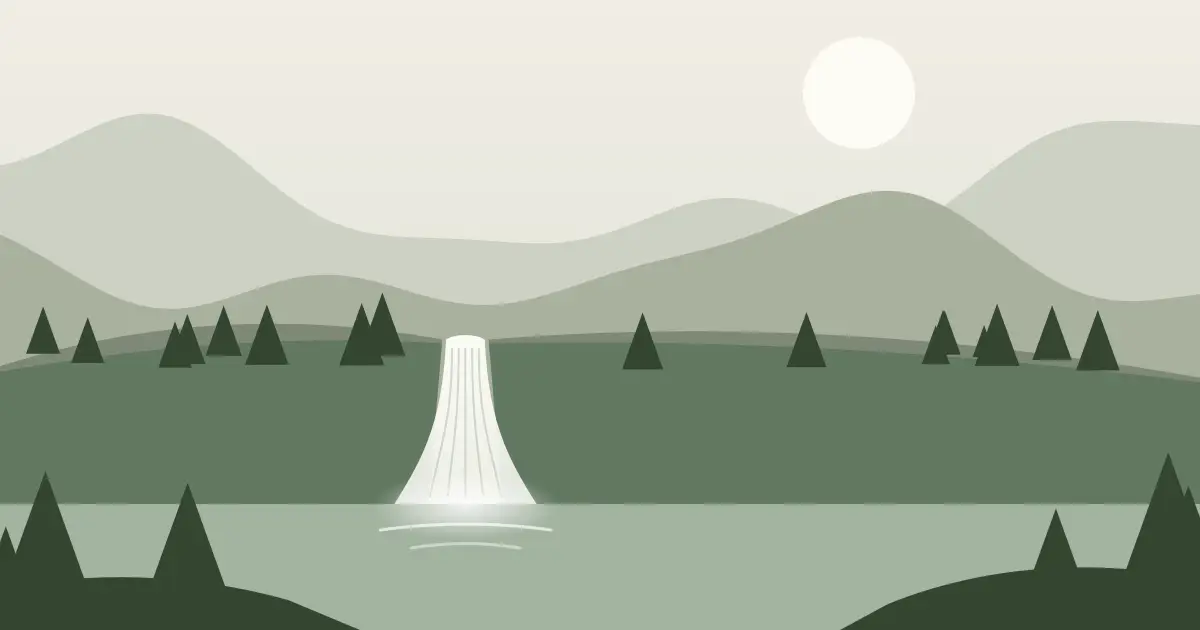 Illustrated featured image for Stacy Falls in Casey County, Kentucky