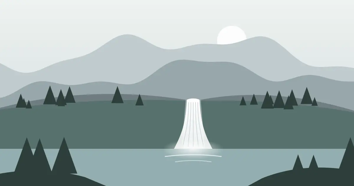 Illustrated featured image for Orris Falls in York County, Maine