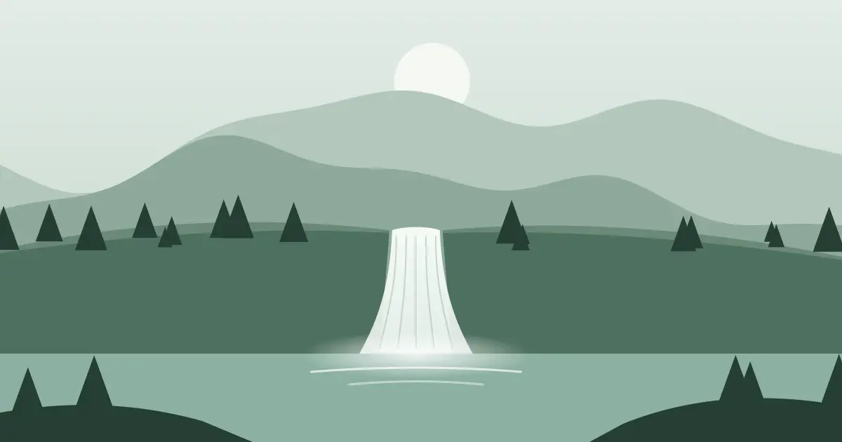 Illustrated featured image for Glidden Rapids in Iron County, Michigan