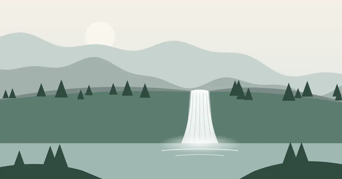 Illustrated featured image for Rocky Falls in Claiborne County, Mississippi