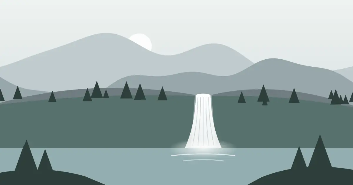 Illustrated featured image for Big Falls in Cherry County, Nebraska