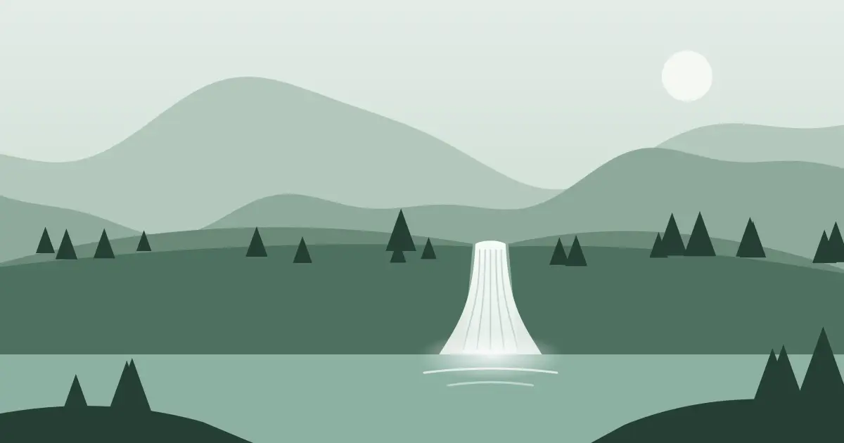 Illustrated featured image for Water and Ice Falls in Lincoln County, Nevada