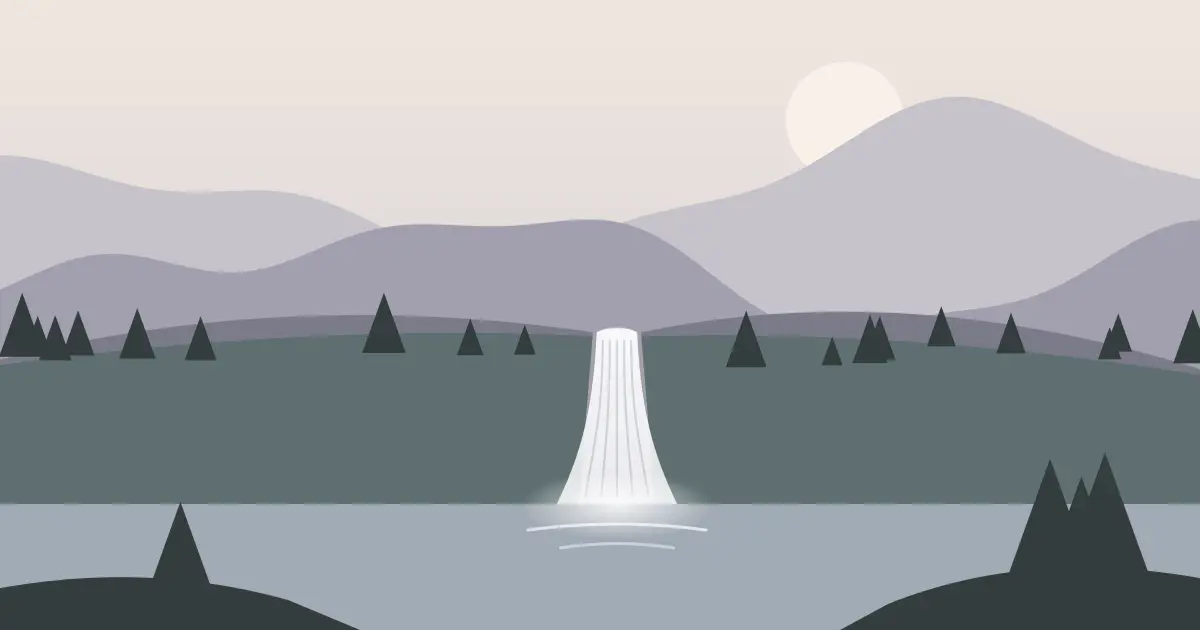 Illustrated featured image for Agers Falls in Lewis County, New York