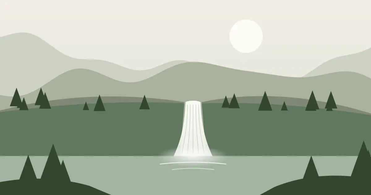 Illustrated featured image for Catfish Falls in Jefferson County, New York