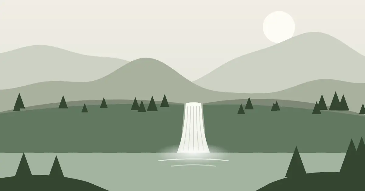 Illustrated featured image for Sperrys Falls in Jefferson County, New York