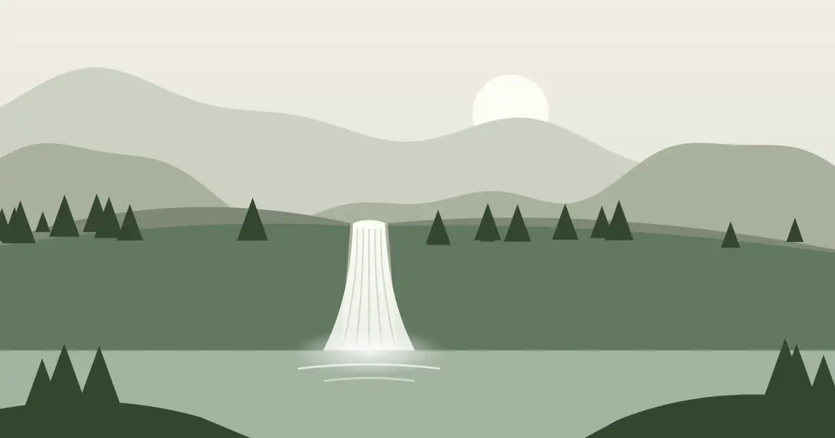 Illustrated featured image for Greenwood Falls in St. Lawrence County, New York