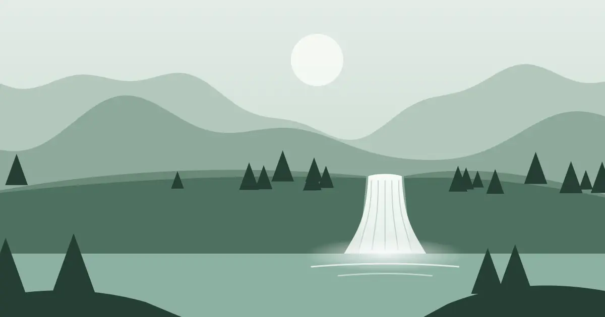 Illustrated featured image for Hazleton Falls in St. Lawrence County, New York