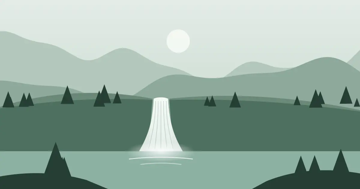 Illustrated featured image for Eatonville Falls in Lewis County, New York