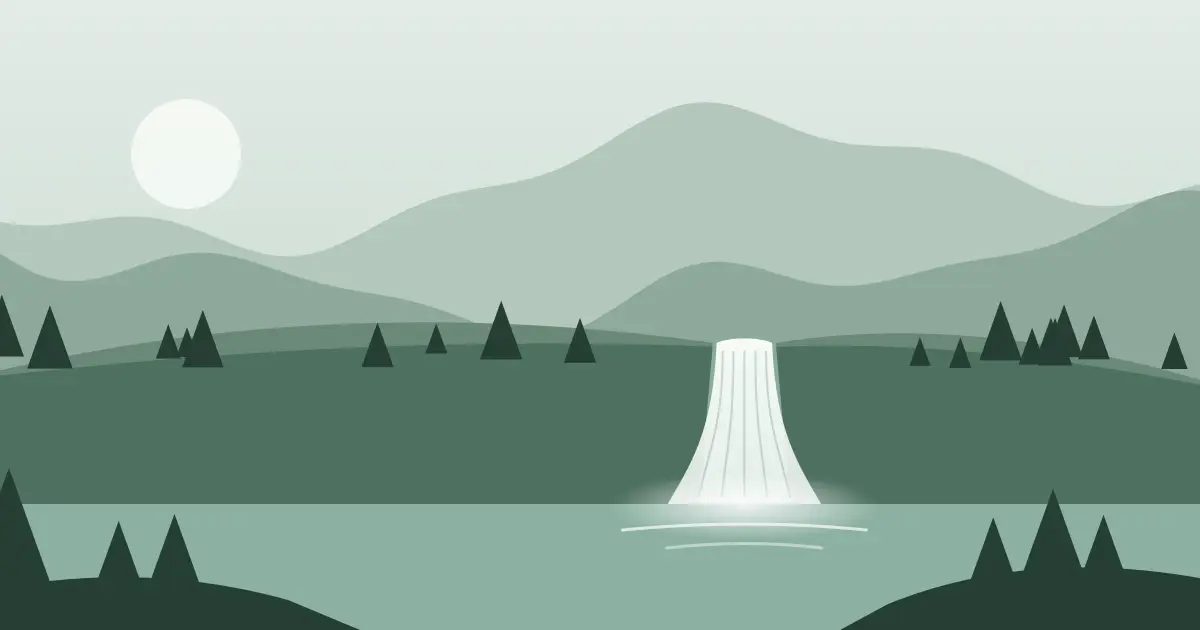 Illustrated featured image for Whitaker Falls in Lewis County, New York