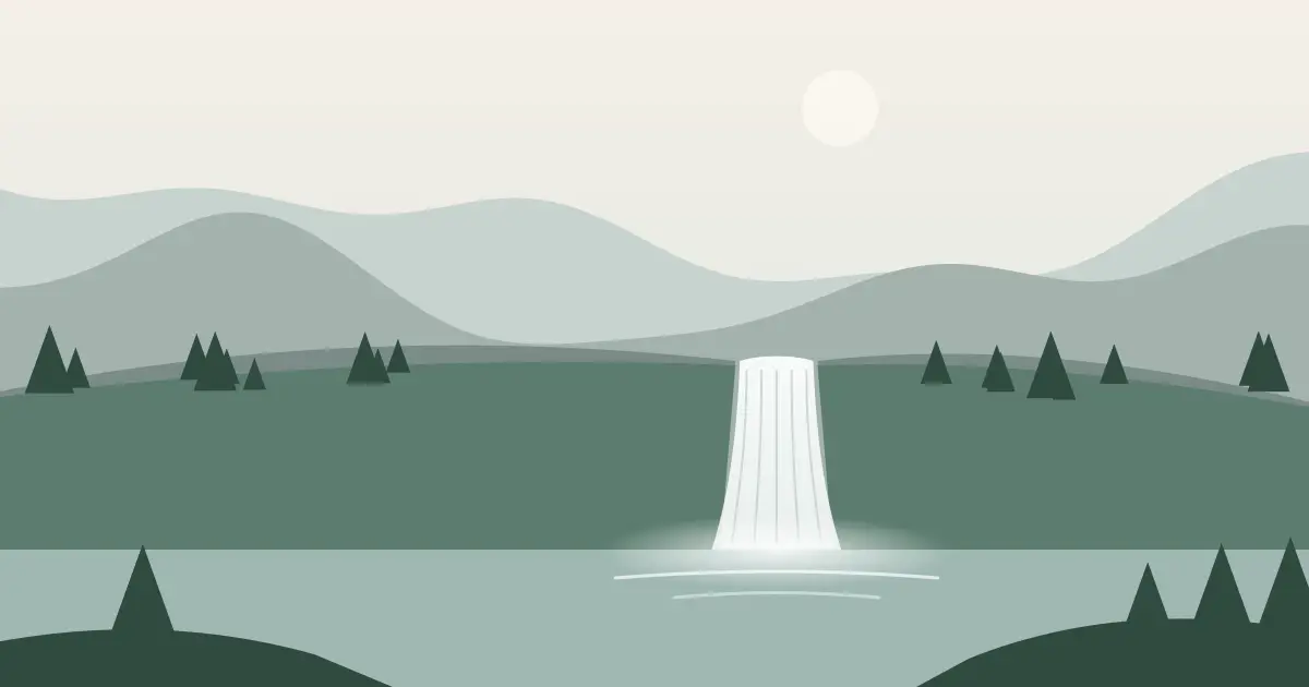 Illustrated featured image for Brasher Falls in St. Lawrence County, New York