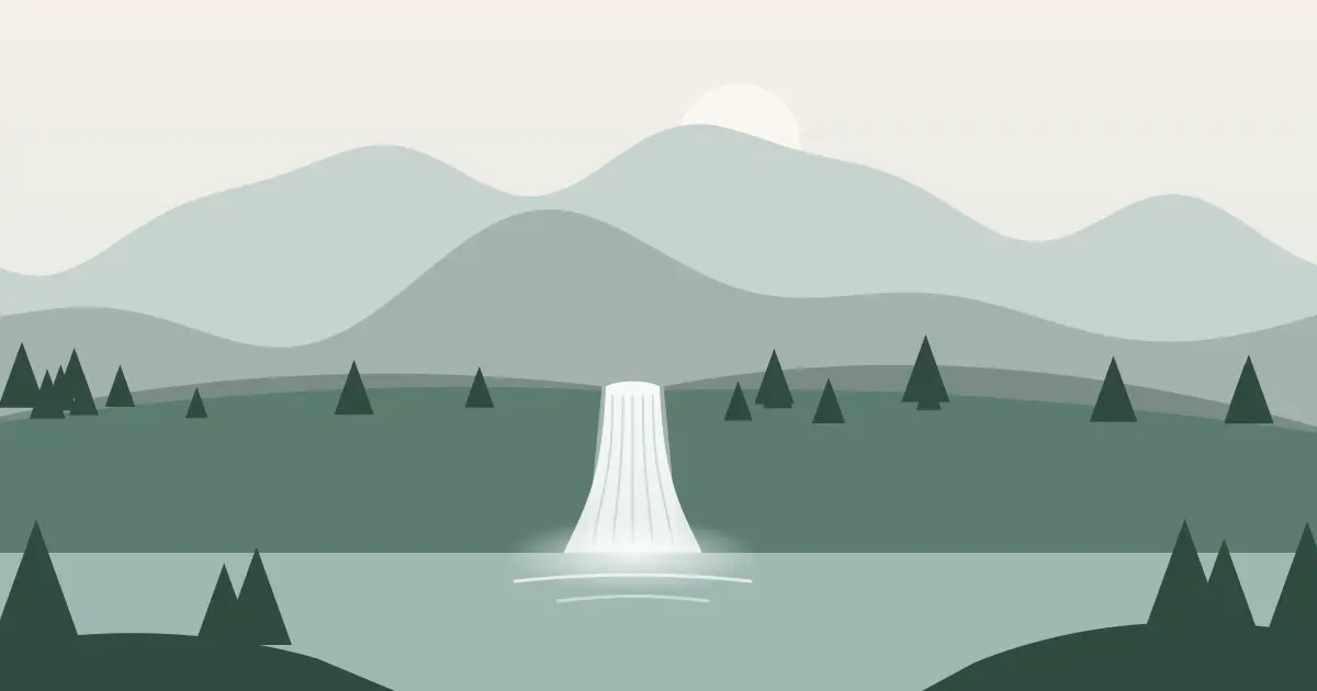 Illustrated featured image for Linsey Falls in Essex County, New York