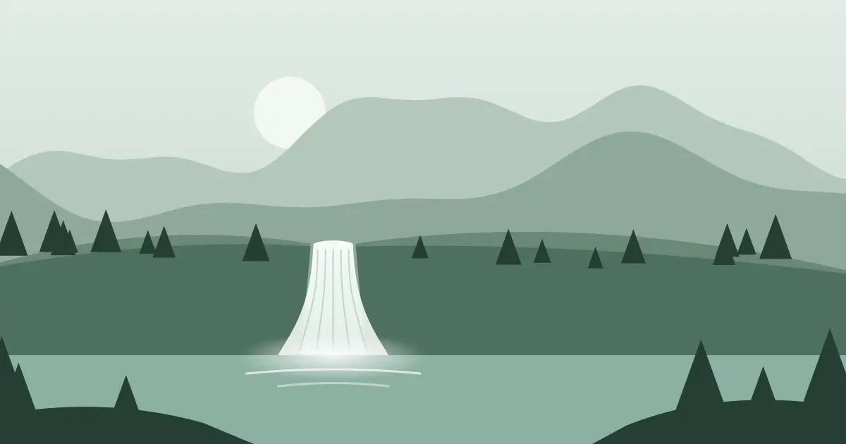 Illustrated featured image for High Falls in Monroe County, New York