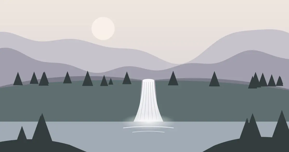 Illustrated featured image for Jackson Falls in Washington County, Oregon