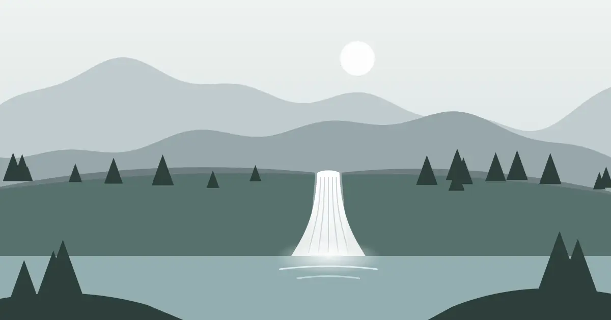Illustrated featured image for White Tail Falls in Cambria County, Pennsylvania