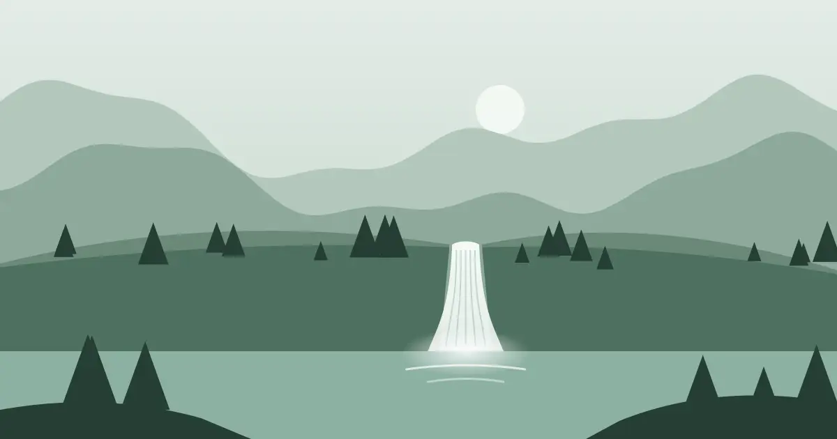 Illustrated featured image for The Falls in Kimble County, Texas