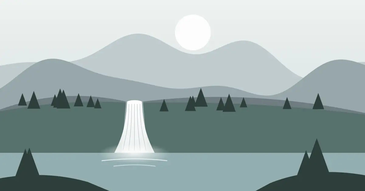 Illustrated featured image for Lingos Falls in Briscoe County, Texas