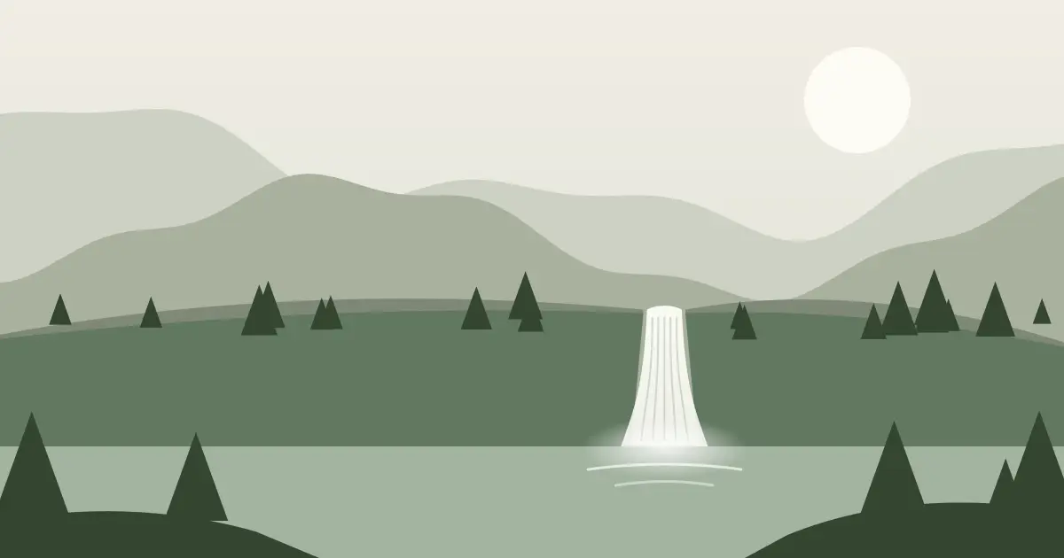 Illustrated featured image for Spray Falls in Okanogan County, Washington