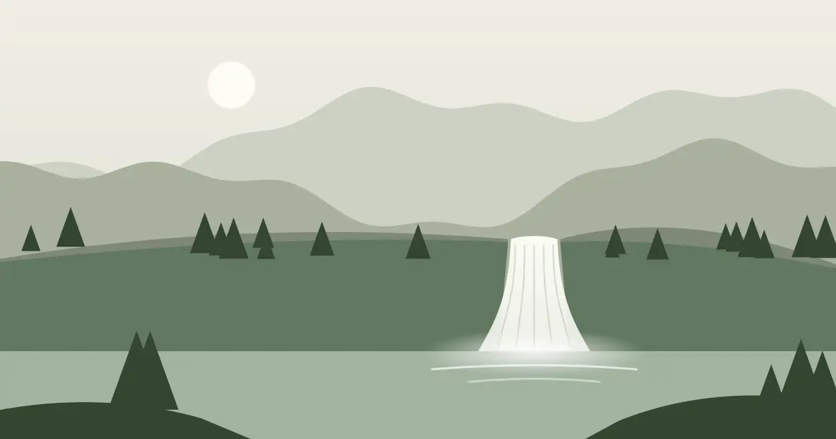 Illustrated featured image for Titacoclos Falls in Clallam County, Washington