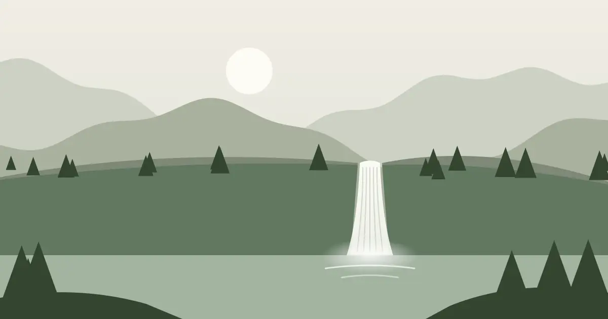 Illustrated featured image for Salmon Falls in Okanogan County, Washington