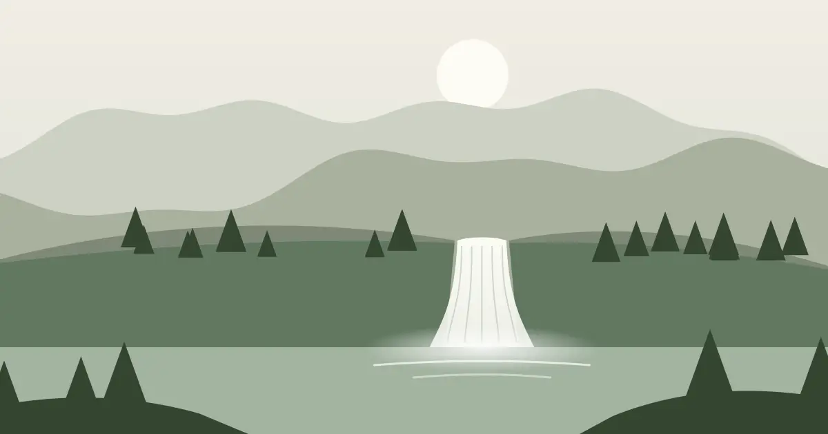 Illustrated featured image for Quiver Cascade in Teton County, Wyoming