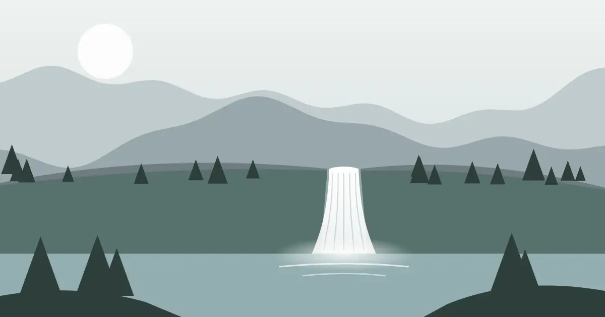 Illustrated featured image for Tempe Cascade in Teton County, Wyoming